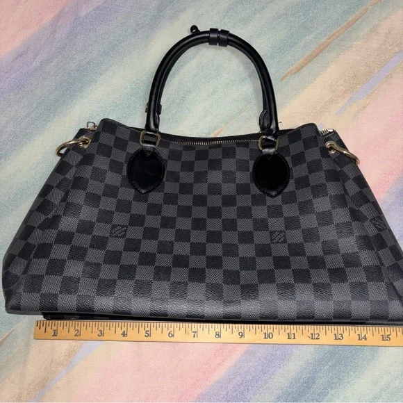 Bag Damier black gray lv soft leather good quality - Picture 9 of 11